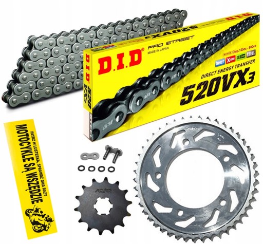 DID520VX3-118 SUNF394-16 - ПРИВОДНОЙ КОМПЛЕКТ DID VX3 SUNSTAR YAMAHA XJ6 09-15
