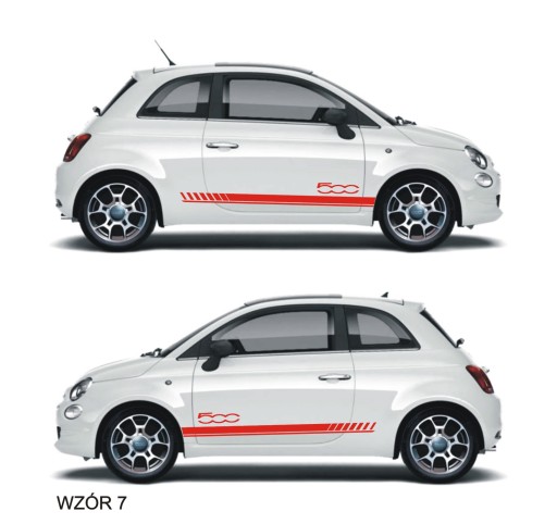 Fiat 500 Abarth наклейки ремни авто тюнинг № 7