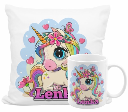 Подушка 40х40 см Єдиноріг
