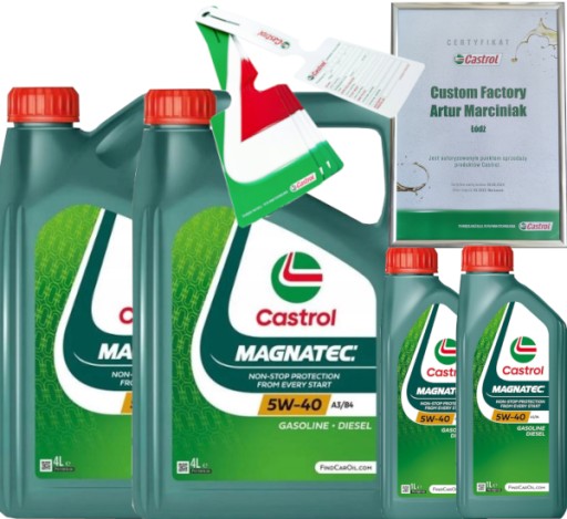 CASTROL MAGNATEC 5W40 A3/B4 10L VW 502 00/ 505 00 RN0700 RN0710 + ПІДВІСКА