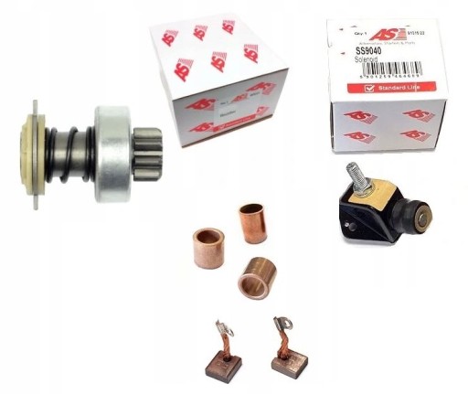 M5/01 - Fiat 126p стандарт - бендикс, перемикач щіток, втулки стартера, трос