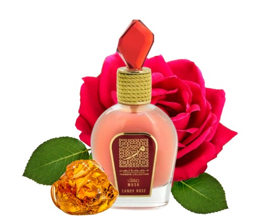 lattafa thameen collection - musk candy rose woda perfumowana 100 ml   zestaw