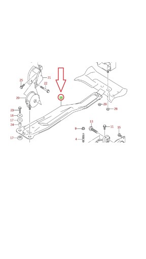 11630-79J40-000 - Балка крепления двигателя Suzuki SX4
