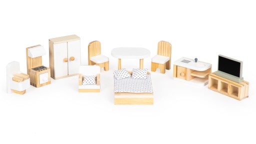 Кукольный домик с мебелью Резиденция Эмма ECOTOYS