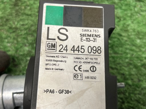 ignition Z KLUCZYKIEM OPEL CORSA C 13107754 / 24445098