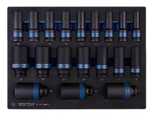 Головки KING TONY LONG IMPACT 1/2'' 10-36MM 19