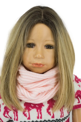 Дитячий шарф Anna рожевий акрил