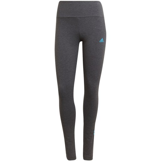 M Dámske legíny adidas Loungewear Essentials šedo-modré HD1688 M