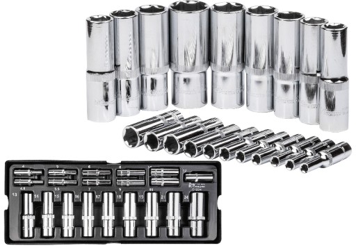 RICHMANN НАСАДКИ ДОВГІ 1/4' 1/2 ' 4-24 ММ 20ШТ.