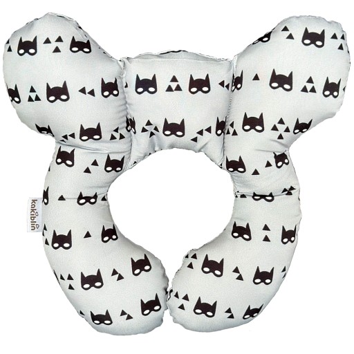 Подушка машина для дитини ЧОРНІ ВІЗЕРУНКИ