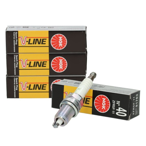 4x ngk свічка запалювання v-line 40 zfr5f-11 91763