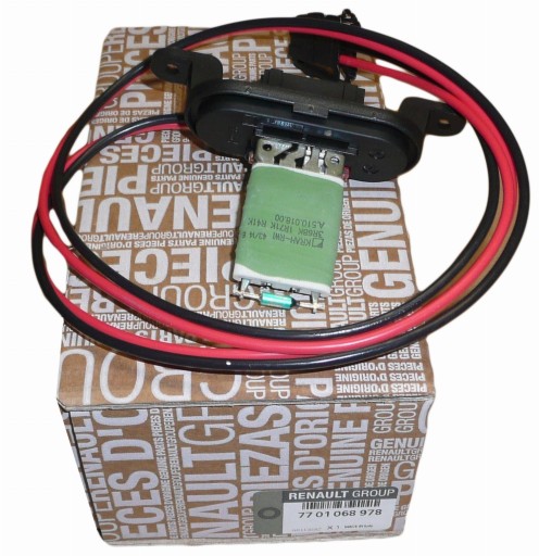 РЕЗИСТОР ВЕНТИЛЯТОРА RENAULT KANGOO II 7701068978 ORIG