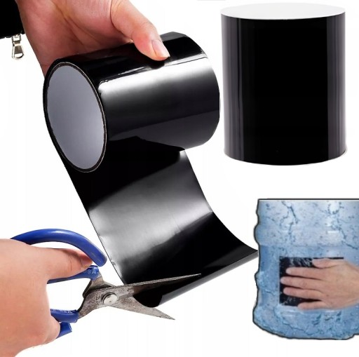 Javítószalag BNTrade fekete 10x150 cm, (5905280113134) • Ár