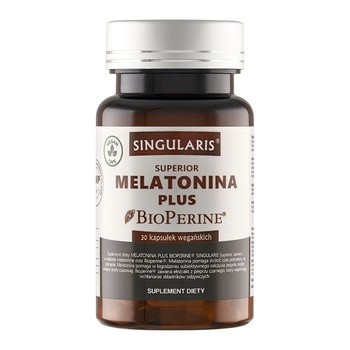 Singularis Melatonín plus BioPerine 30 kapsúl Tlmenie Zaspávanie