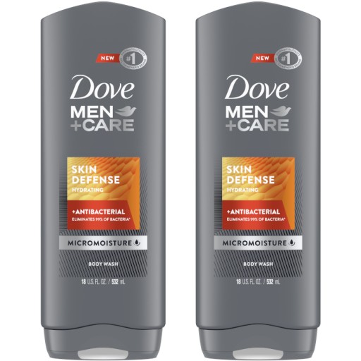 Dove sprchový gél Men Care Skin defense 2x400