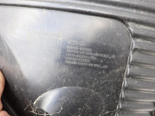 HYUNDAI I10 II 2 LIFT 16-19 mudguard front front left