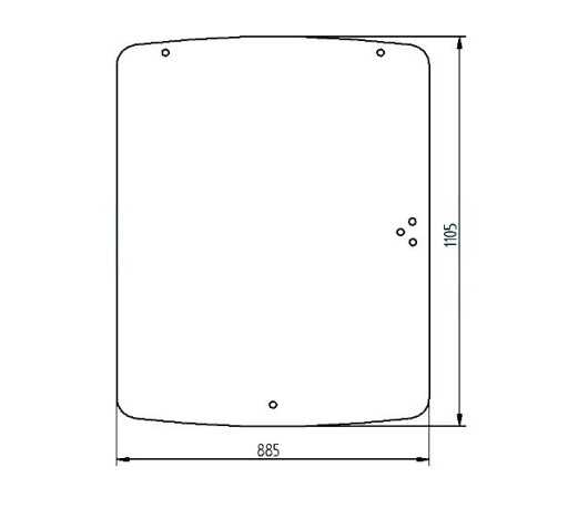 Переднє скло Merlo 049497