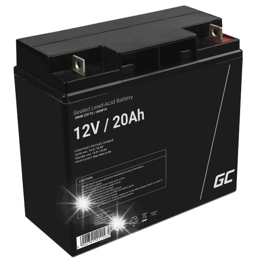 Зелений акумулятор agm10 12v 20ah