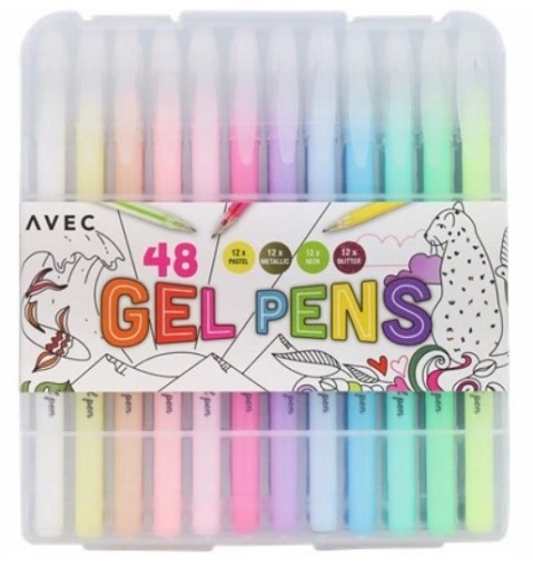 Набір багатоколірних кулькових ручок Avec