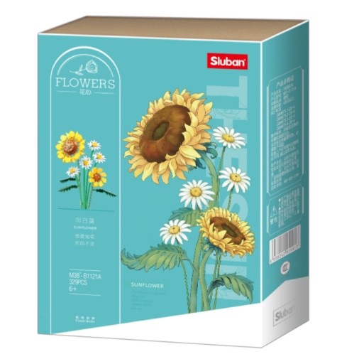 SLUBAN Блоки КВІТИ Квіти соняшники 329 ел