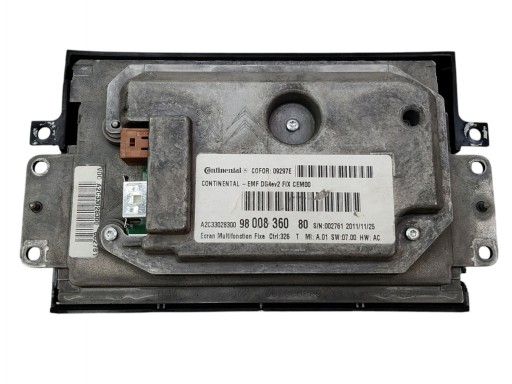 display RADIA navigation devices GPS CITROEN DS4 C4 II B7 9800836080