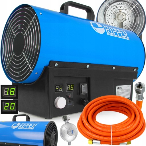 Газовий нагрівач повітродувка з термостатом 20KW LCD