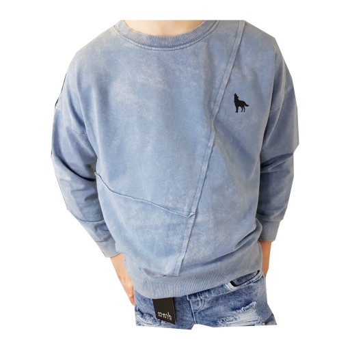 Дитячий світшот Mash розмір 158 з довгим рукавом синій