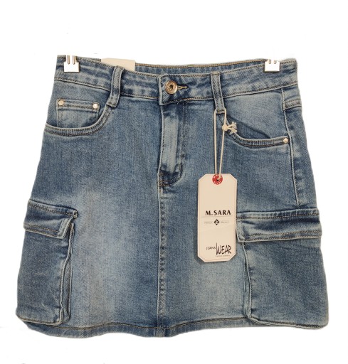 MINI SPÓDNICZKA M.SARA JEANS DENIM Rozm. M