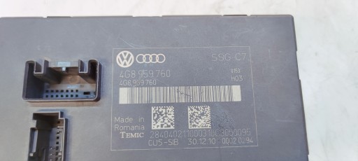 module control unit PAMIECI seat AUDI A6 C7 A7 4G8959760