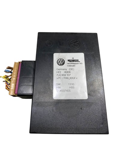 control unit bonnet boot VW TOUAREG and 7L6959107
