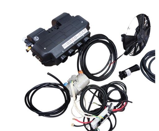 12V 24V - УНИВЕРСАЛЬНЫЙ КОМПЛЕКТ КОНДИЦИОНЕРА ЭЛЕКТРИК 12В / 24В ЭКСКАВАТОР ГАЗ R134A-ТРУБЫ