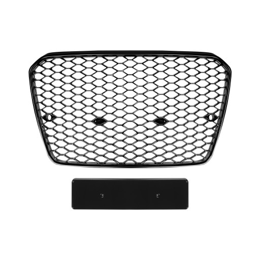 Audi A5 B8 Решітка гриль чорний глянець скибочка мед