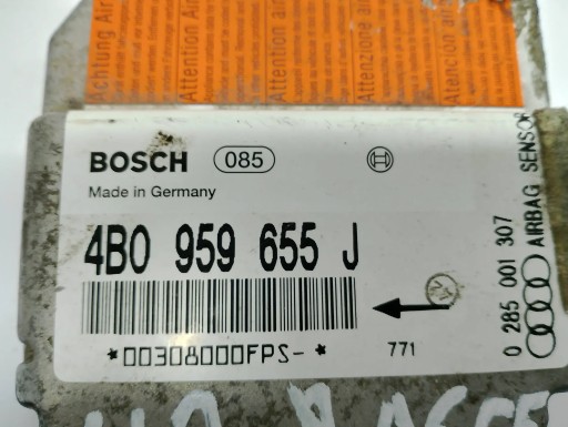 Audi A6 S6 C5 4B 1999 Moduly airbag powietrznych