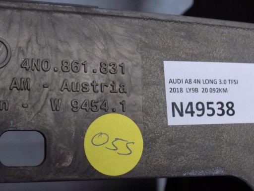 AUDI A8 4N Ráma TUNELU 4N0861831