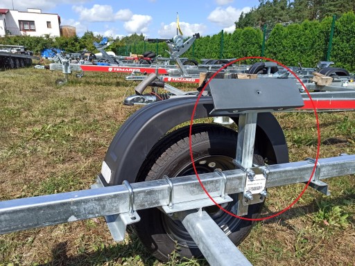 Одинарна плоска опора для кріплення причепа