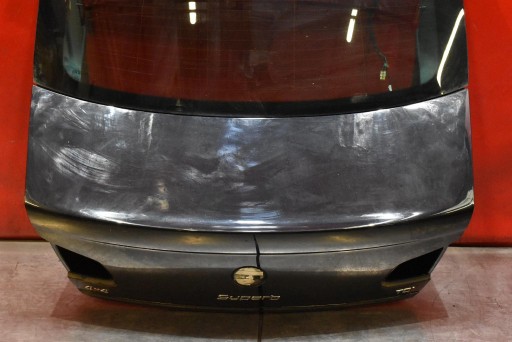 trunk door boot rear part rear black SKODA SUPERB 2 II HB 08-13