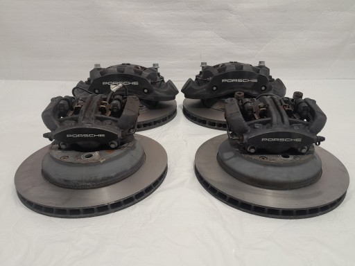 PORSCHE CAYENNE 9Y calipers discs front rear part KOMPLET 9Y0615404AP 9Y0615105AP