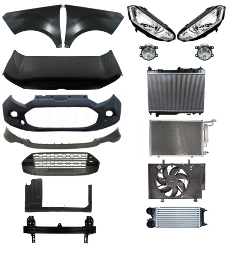 1647 - Ford Ecosport 13-17 Бампер Ремень Капот Крыло