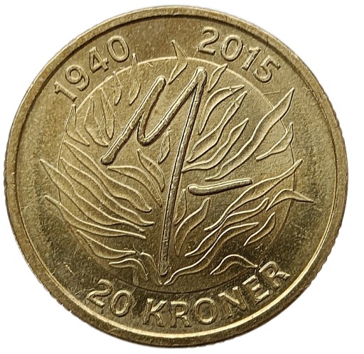 DANIA 20 KRONER 2015 75 URODZINY MARGARET