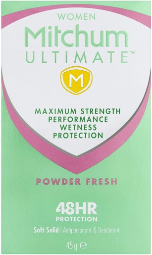 MITCHUM ULTIMATE Powder Shower Pure 45g krém USA