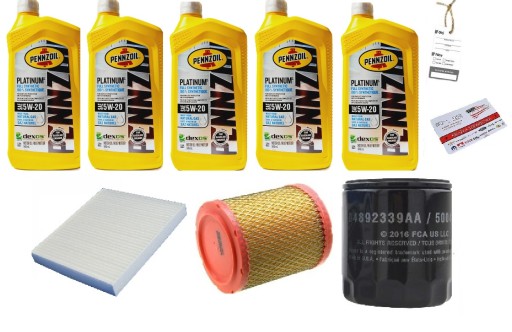 PENNZOIL 5W20 + ФИЛЬТРЫ JEEP PATRIOT 2.0 2.4 11-17