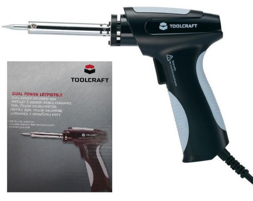 Паяльник ToolCraft, Германия, сопротивление 30/100 Вт POWER BOOST