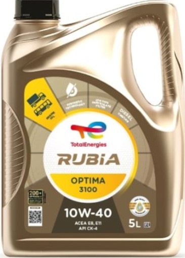 Масло моторное RUBIA OPTIMA (5л) 10W40 (Low Saps), API CH-4, CI-4, CI-