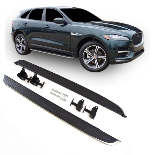 Пороги Jaguar F-Pace с 2016 боковые юбки