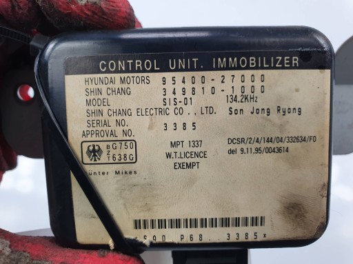 module IMMO 95400-27000 HYUNDAI COUPE and