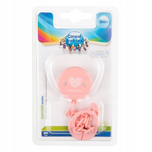 Тримач для соски Canpol babies рожевих відтінків
