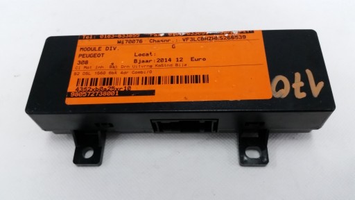 PEUGEOT 308 14R МОДУЛЬ ДРАЙВЕРА 980572738001 ЄС