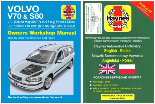 Volvo V70 S80 (1998-2007) Керівництво по ремонту Haynes + безкоштовно 24h