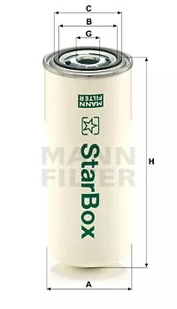 Фільтр, техніка стиснення повітря Mann-Filter LB