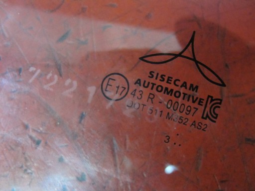 RENAULT CLIO 5 V B7 19- okno dvere pravá predok predná 2023 rok